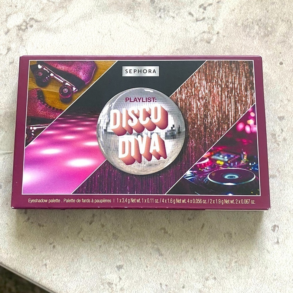 Sephora Eyeshadow Disco Diva Playlist  palette, never used, brown neutrals